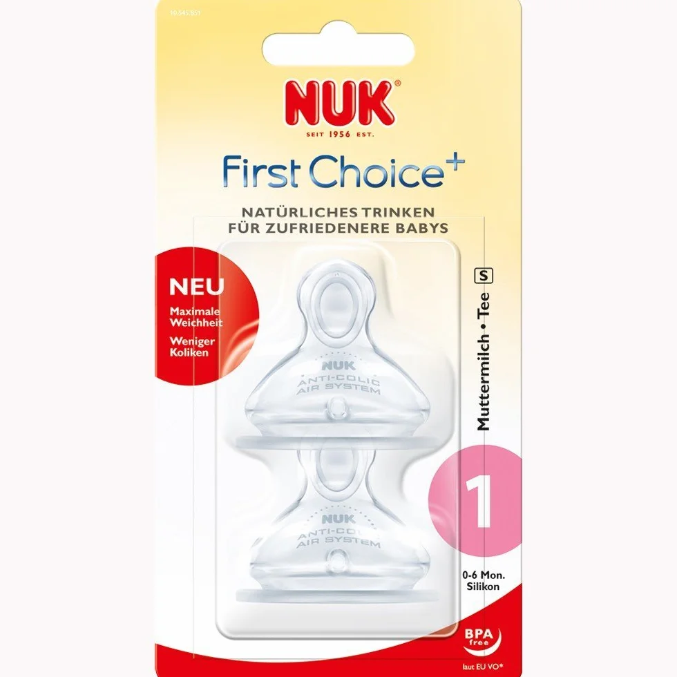 NUK First Choice Trinksauger Silikon Gr.1/S 2 szt