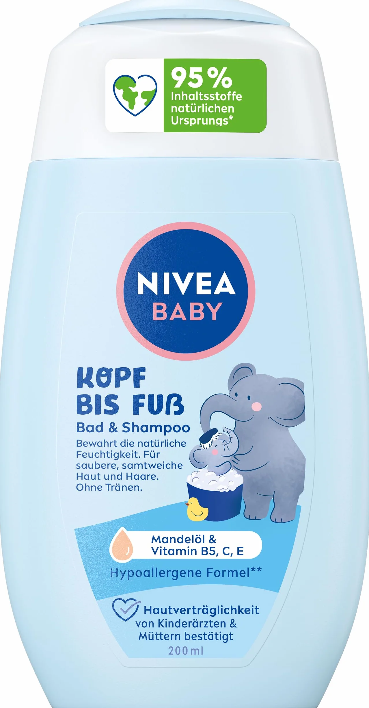 NIVEA BABY Head bis FUSS kąpiel & szampon 200 ml